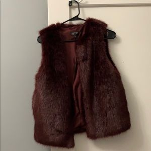 Faux Fur Vest from Topshop